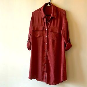 Pocketed Shirt Dress 🌵